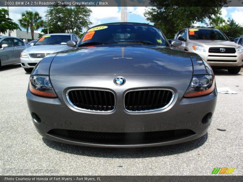 Sterling Grey Metallic / Black 2003 BMW Z4 2.5i Roadster