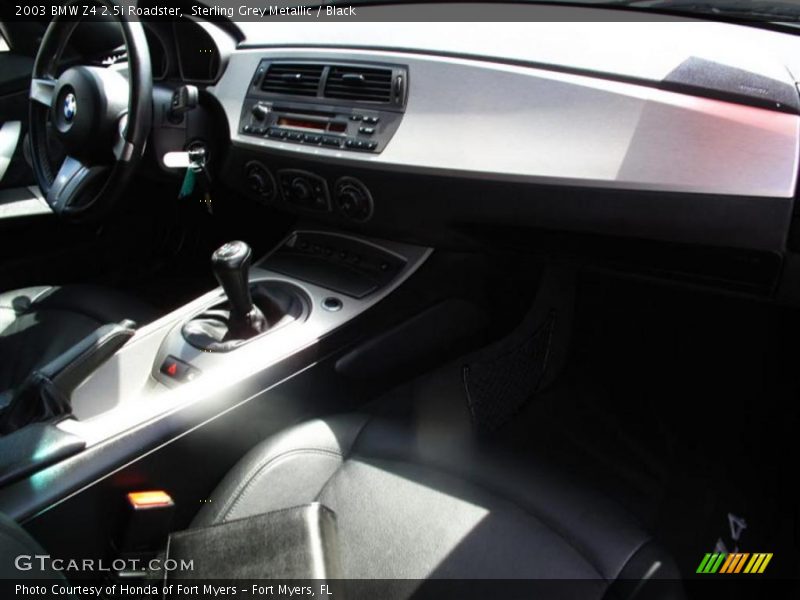 Sterling Grey Metallic / Black 2003 BMW Z4 2.5i Roadster