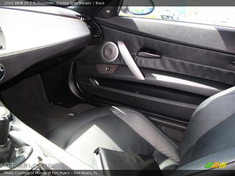 Sterling Grey Metallic / Black 2003 BMW Z4 2.5i Roadster