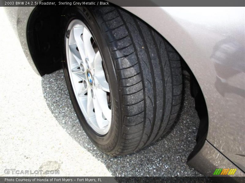 Sterling Grey Metallic / Black 2003 BMW Z4 2.5i Roadster