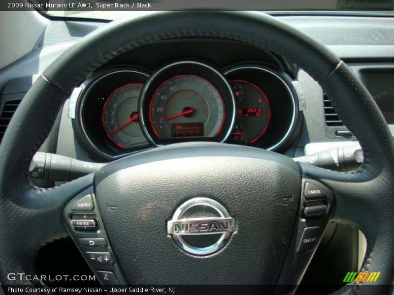 Super Black / Black 2009 Nissan Murano LE AWD