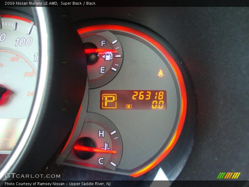Super Black / Black 2009 Nissan Murano LE AWD