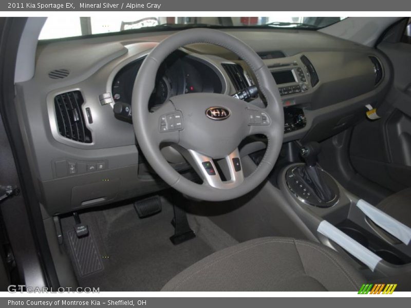 Mineral Silver / Alpine Gray 2011 Kia Sportage EX
