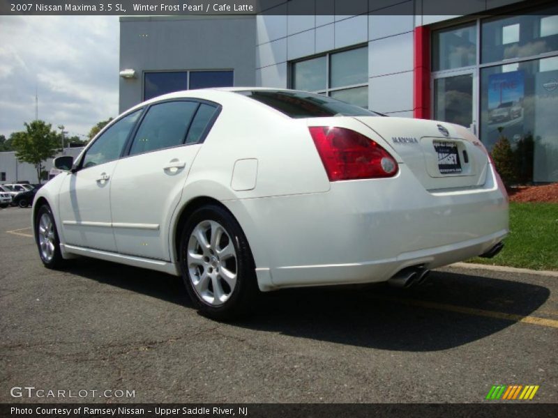 Winter Frost Pearl / Cafe Latte 2007 Nissan Maxima 3.5 SL