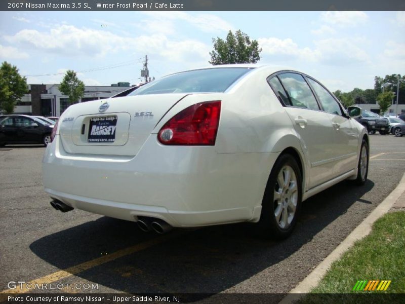 Winter Frost Pearl / Cafe Latte 2007 Nissan Maxima 3.5 SL