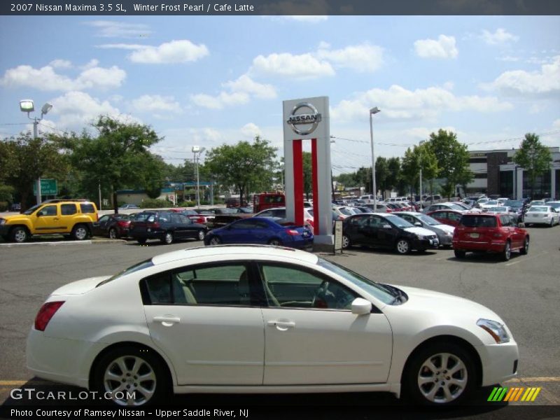 Winter Frost Pearl / Cafe Latte 2007 Nissan Maxima 3.5 SL