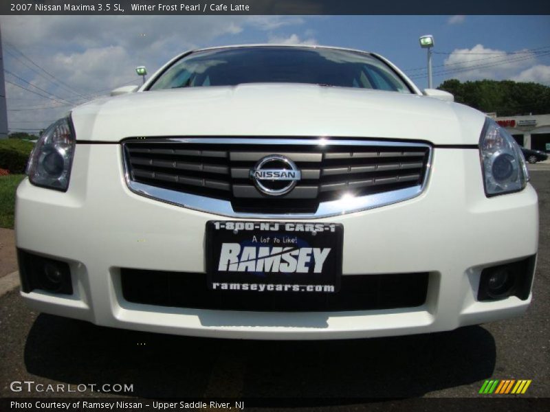 Winter Frost Pearl / Cafe Latte 2007 Nissan Maxima 3.5 SL