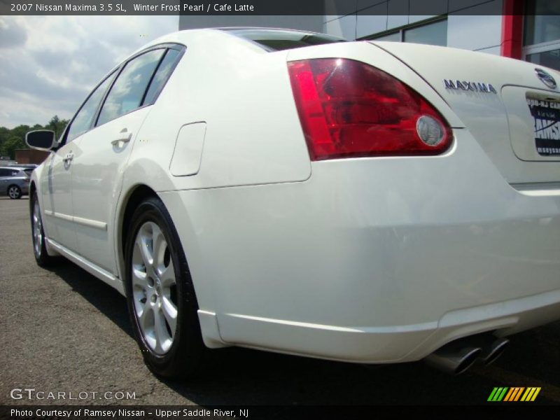 Winter Frost Pearl / Cafe Latte 2007 Nissan Maxima 3.5 SL