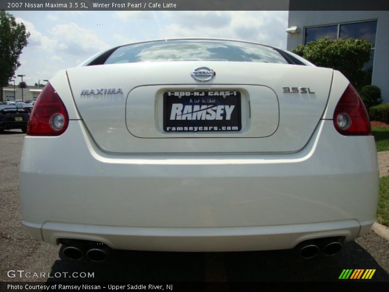 Winter Frost Pearl / Cafe Latte 2007 Nissan Maxima 3.5 SL