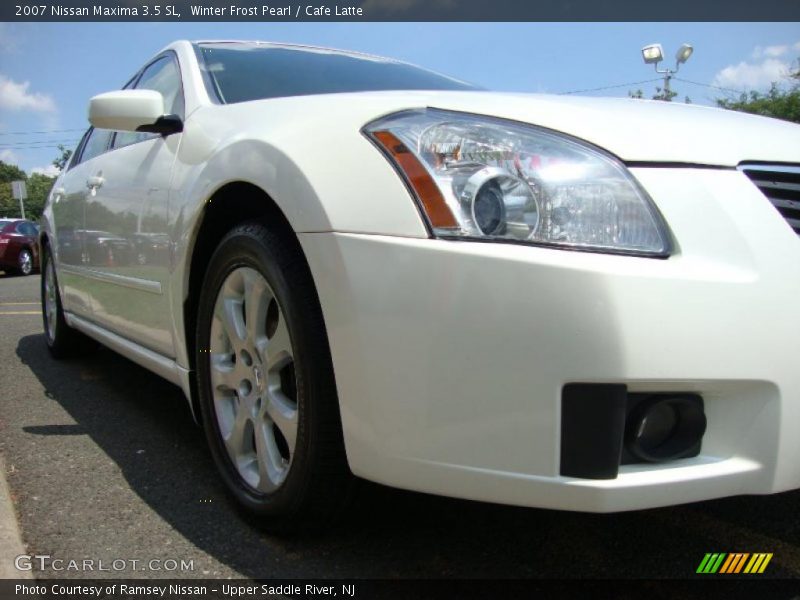 Winter Frost Pearl / Cafe Latte 2007 Nissan Maxima 3.5 SL