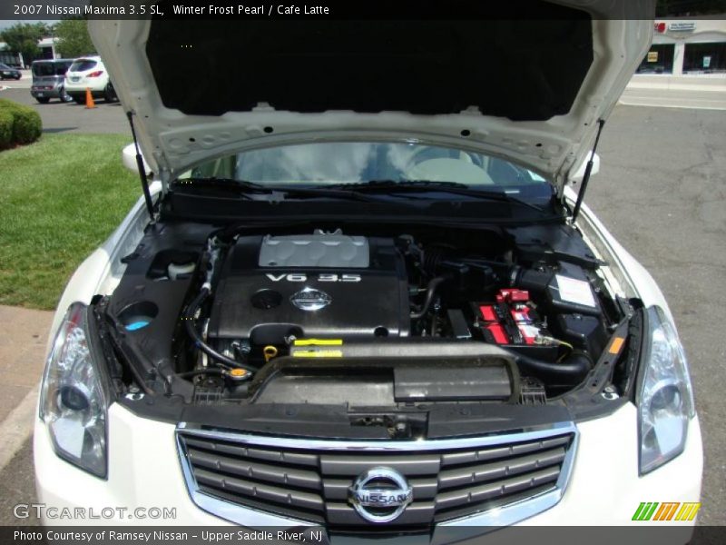 Winter Frost Pearl / Cafe Latte 2007 Nissan Maxima 3.5 SL