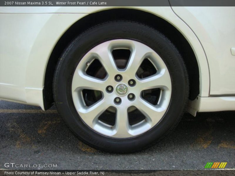 Winter Frost Pearl / Cafe Latte 2007 Nissan Maxima 3.5 SL