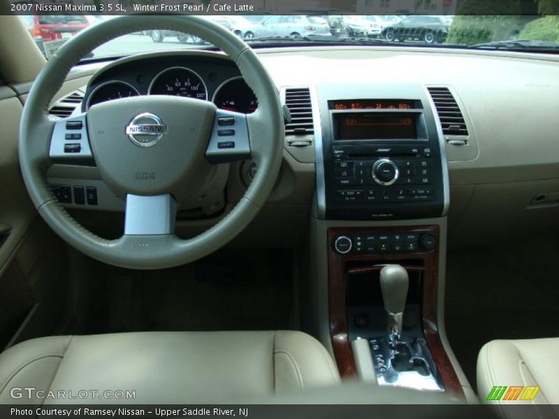 Winter Frost Pearl / Cafe Latte 2007 Nissan Maxima 3.5 SL