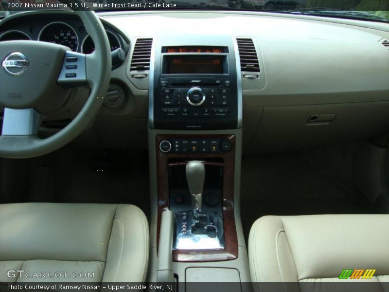 Winter Frost Pearl / Cafe Latte 2007 Nissan Maxima 3.5 SL