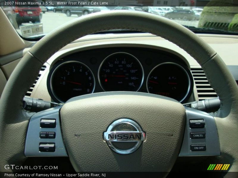 Winter Frost Pearl / Cafe Latte 2007 Nissan Maxima 3.5 SL