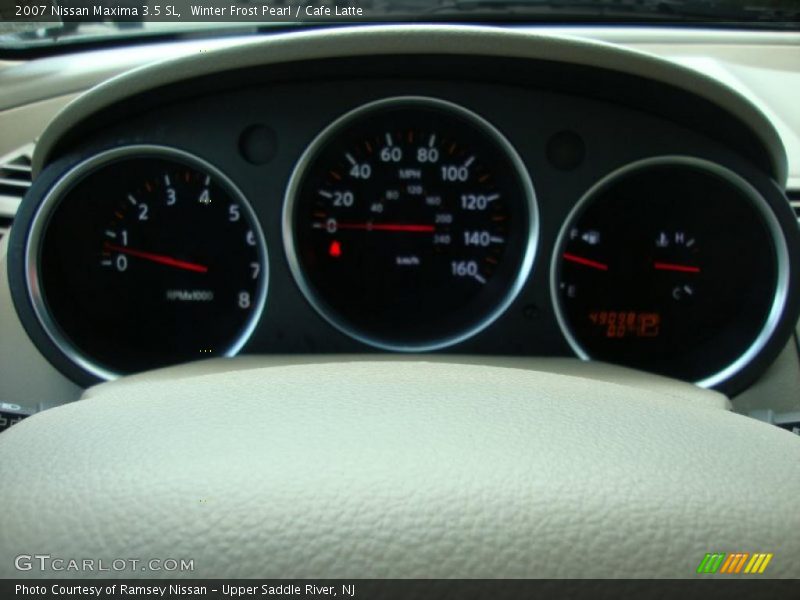 Winter Frost Pearl / Cafe Latte 2007 Nissan Maxima 3.5 SL