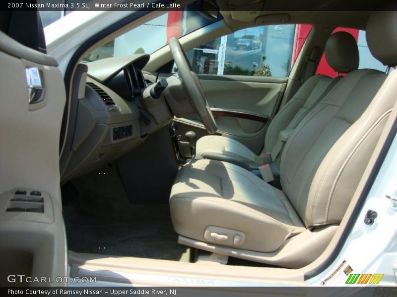 Winter Frost Pearl / Cafe Latte 2007 Nissan Maxima 3.5 SL
