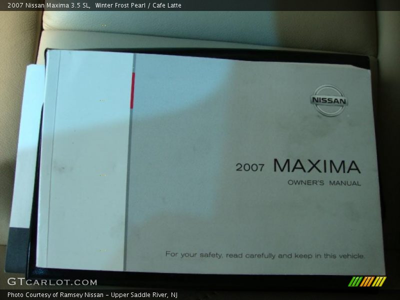 Winter Frost Pearl / Cafe Latte 2007 Nissan Maxima 3.5 SL