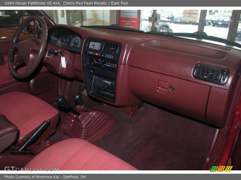 Cherry Red Pearl Metallic / Dark Red 1994 Nissan Pathfinder XE 4x4