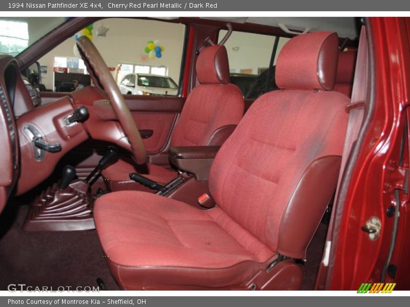 Cherry Red Pearl Metallic / Dark Red 1994 Nissan Pathfinder XE 4x4