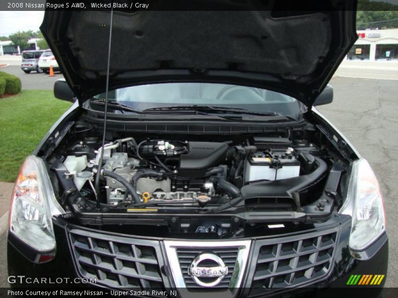 Wicked Black / Gray 2008 Nissan Rogue S AWD