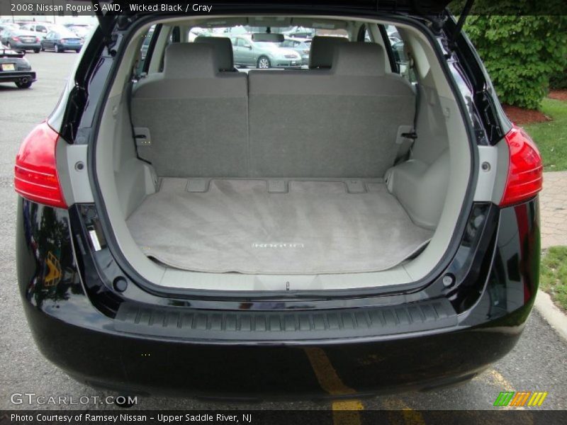 Wicked Black / Gray 2008 Nissan Rogue S AWD