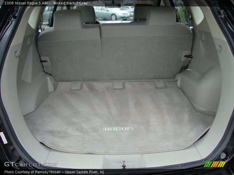 Wicked Black / Gray 2008 Nissan Rogue S AWD
