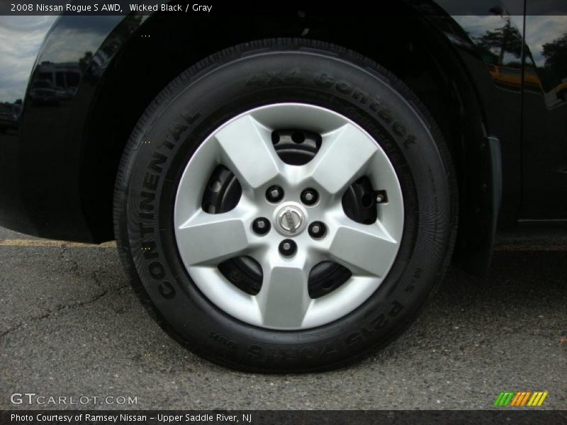 Wicked Black / Gray 2008 Nissan Rogue S AWD