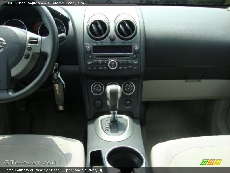 Wicked Black / Gray 2008 Nissan Rogue S AWD
