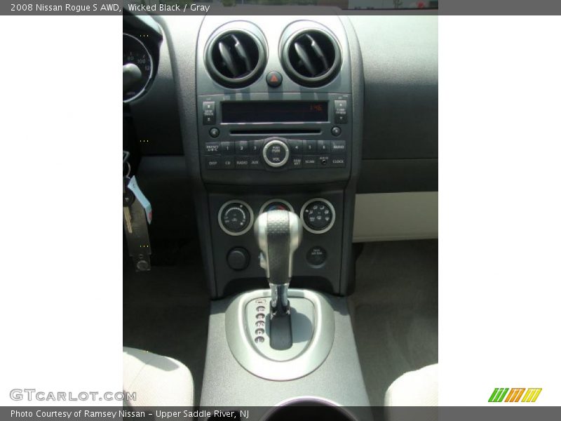 Wicked Black / Gray 2008 Nissan Rogue S AWD
