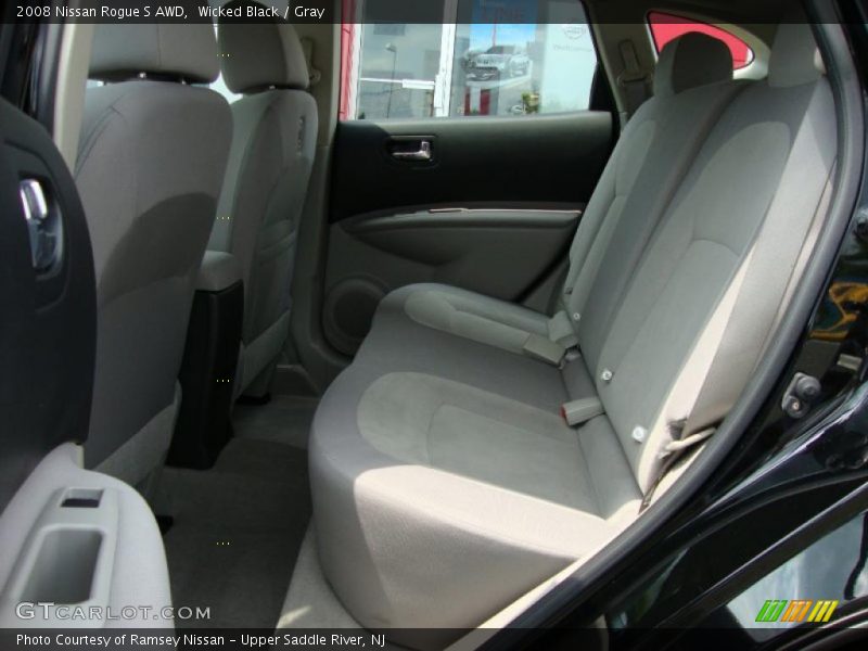 Wicked Black / Gray 2008 Nissan Rogue S AWD