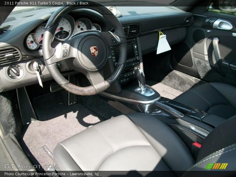 Black / Black 2011 Porsche 911 Turbo S Coupe