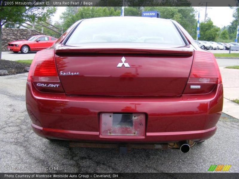 Ultra Red Pearl / Beige 2005 Mitsubishi Galant ES