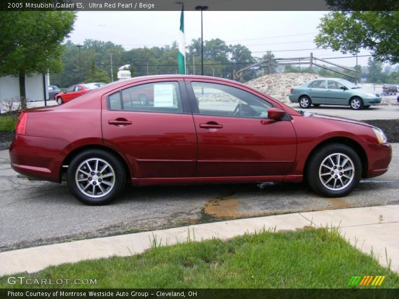 Ultra Red Pearl / Beige 2005 Mitsubishi Galant ES