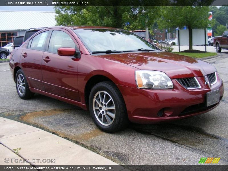 Ultra Red Pearl / Beige 2005 Mitsubishi Galant ES