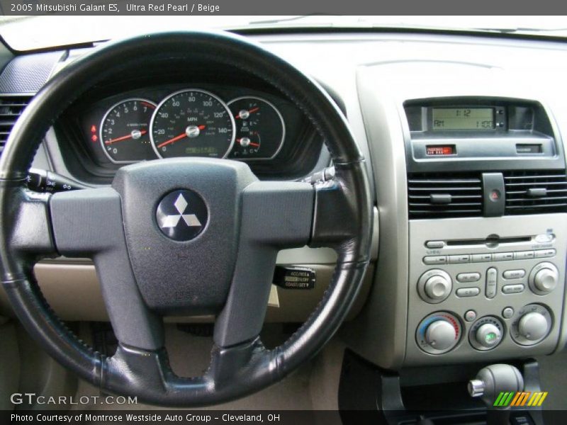 Ultra Red Pearl / Beige 2005 Mitsubishi Galant ES