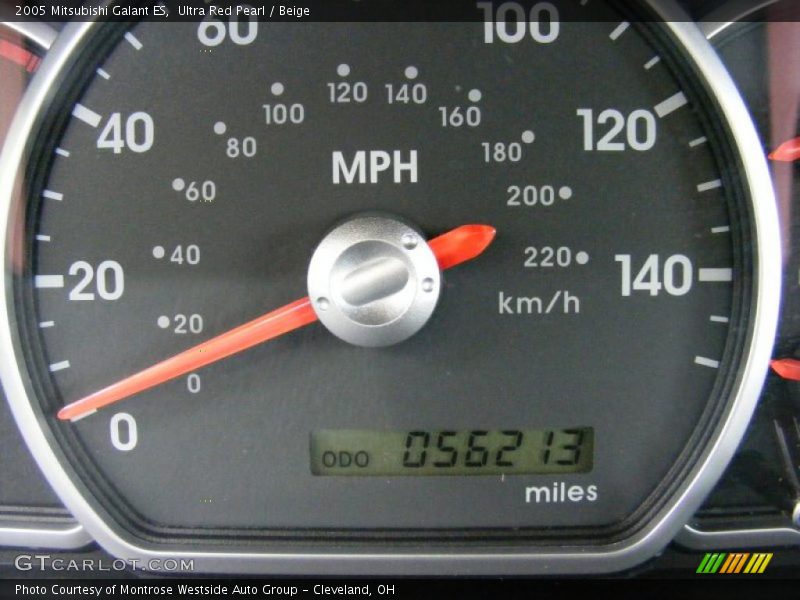 Ultra Red Pearl / Beige 2005 Mitsubishi Galant ES