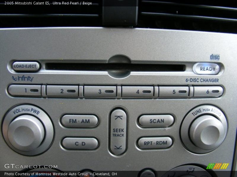 Ultra Red Pearl / Beige 2005 Mitsubishi Galant ES