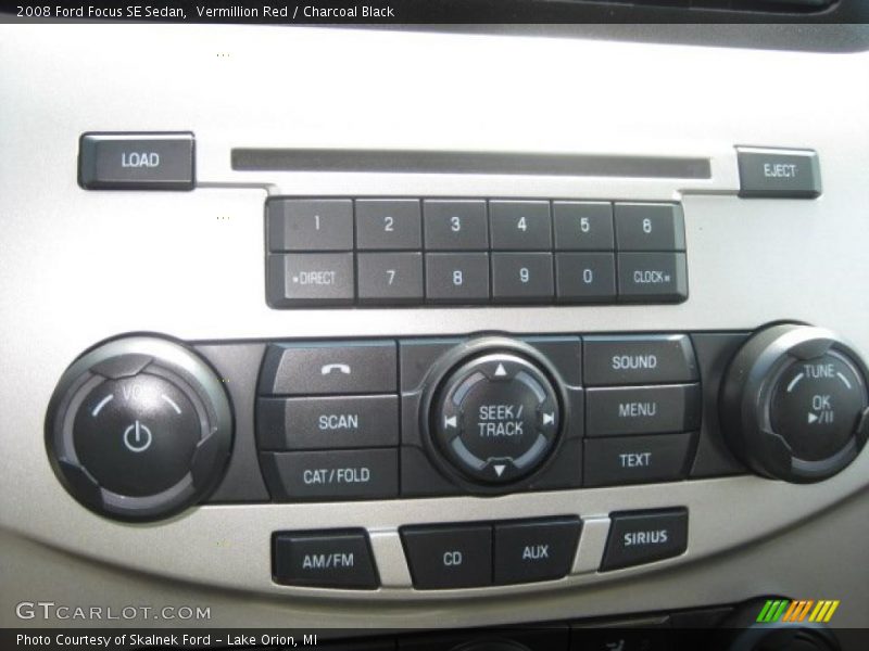 Vermillion Red / Charcoal Black 2008 Ford Focus SE Sedan
