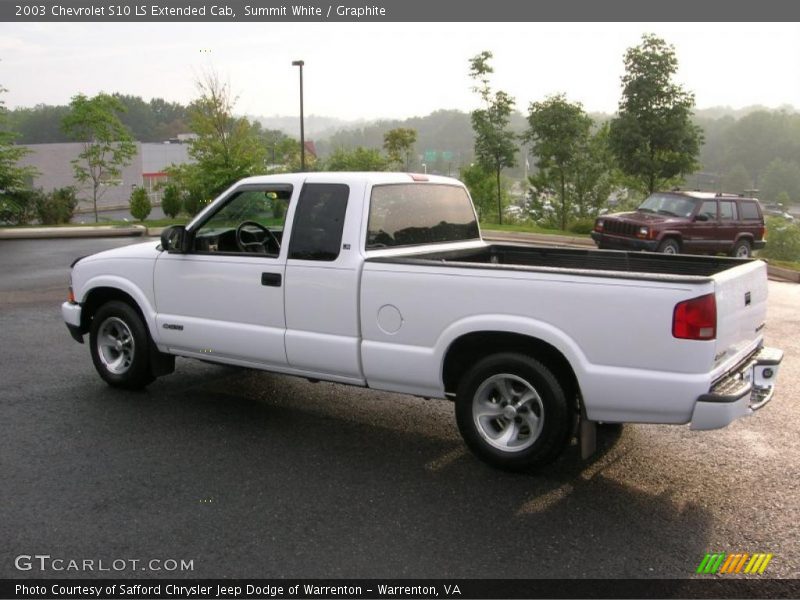 Summit White / Graphite 2003 Chevrolet S10 LS Extended Cab