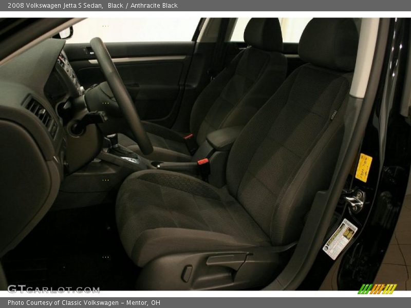 Black / Anthracite Black 2008 Volkswagen Jetta S Sedan