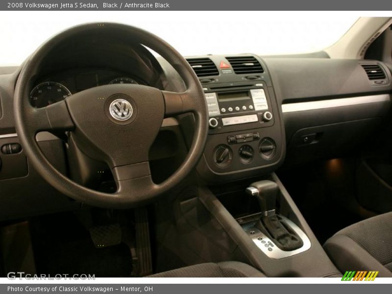 Black / Anthracite Black 2008 Volkswagen Jetta S Sedan