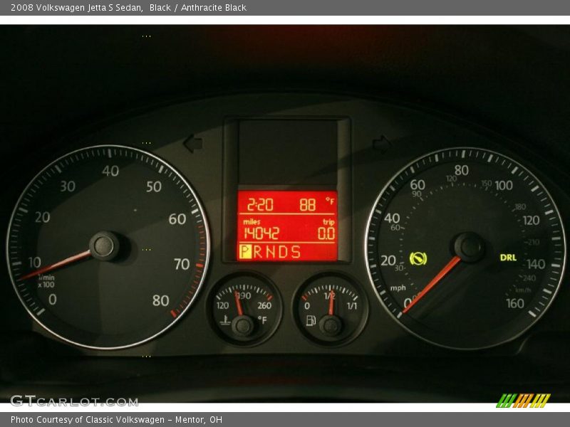 Black / Anthracite Black 2008 Volkswagen Jetta S Sedan
