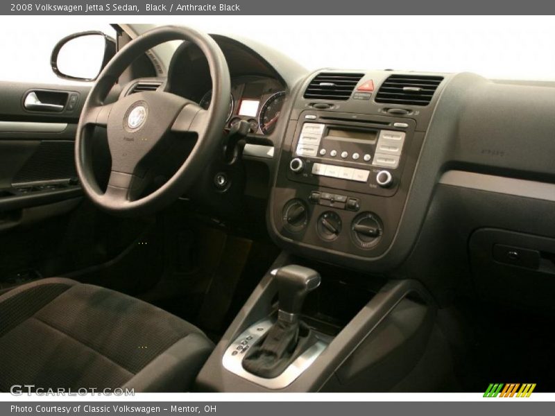 Black / Anthracite Black 2008 Volkswagen Jetta S Sedan