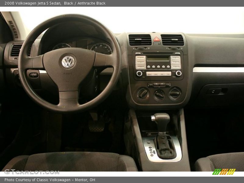 Black / Anthracite Black 2008 Volkswagen Jetta S Sedan