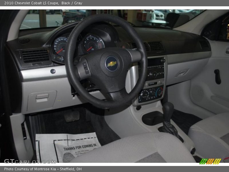 Black / Gray 2010 Chevrolet Cobalt LS Coupe