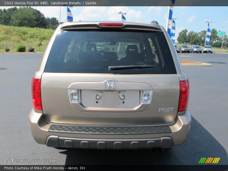 Sandstone Metallic / Saddle 2003 Honda Pilot EX 4WD