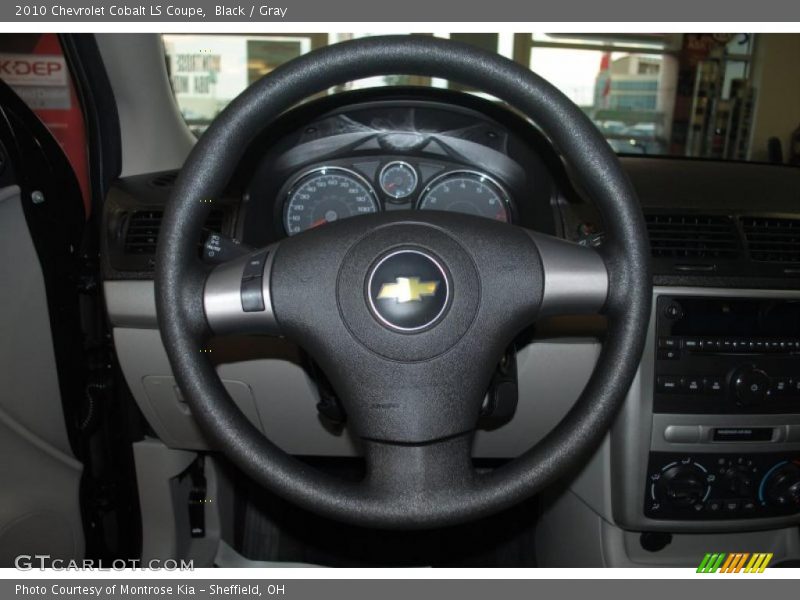 Black / Gray 2010 Chevrolet Cobalt LS Coupe