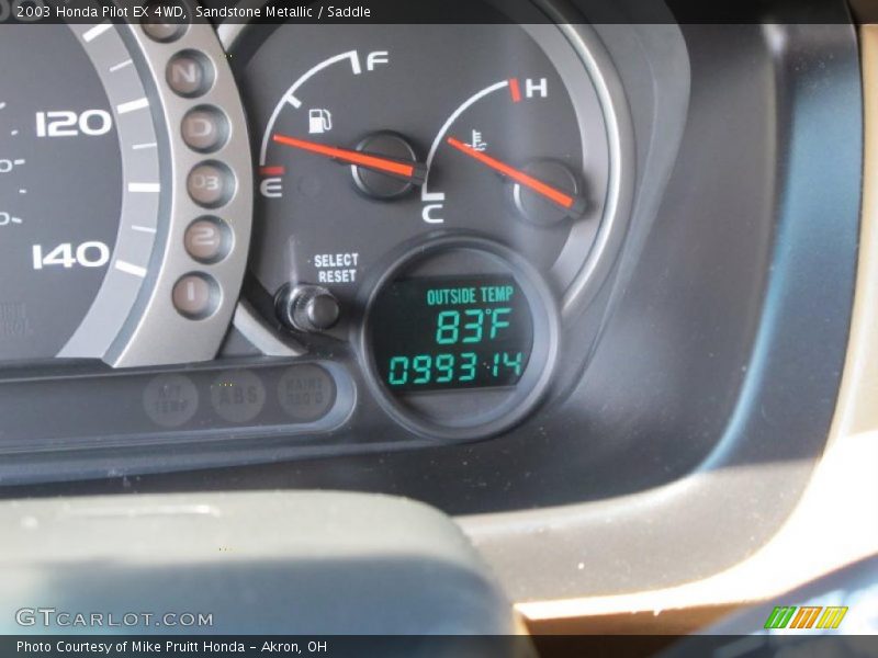 Sandstone Metallic / Saddle 2003 Honda Pilot EX 4WD