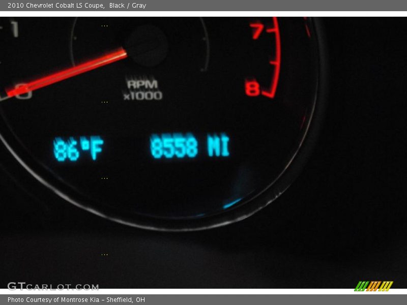 Black / Gray 2010 Chevrolet Cobalt LS Coupe